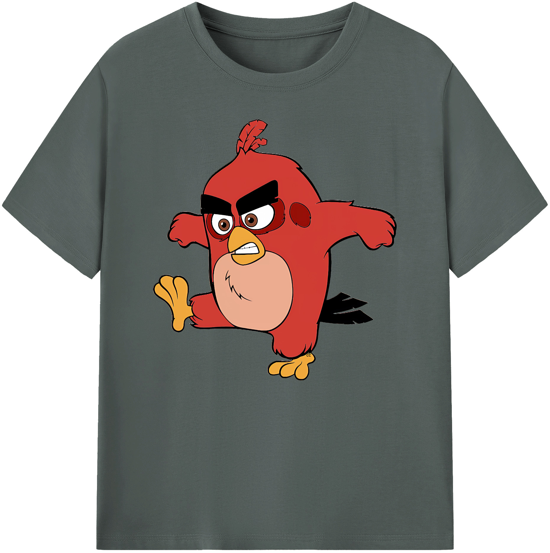 （画像用） Angry Birds アングリーバード 綿100％ メンズ半袖Tシャツ｜肌触りやわらか＆通気性